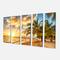 Designart - Gorgeous Beach of Island Barbados - Modern Seascape Canvas Artwork